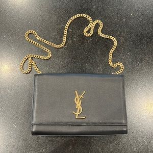 YSL monogram black crossbody